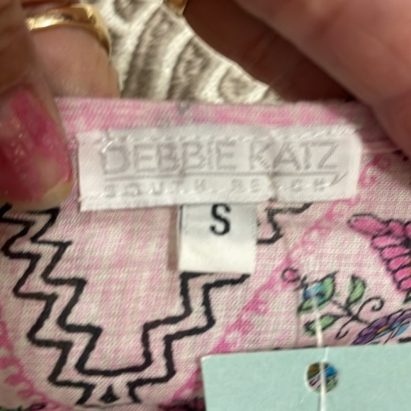 (E1) Debbie Katz, embroidered dress with stones and sequins, 100% cotton, size S - Picture 11 of 12